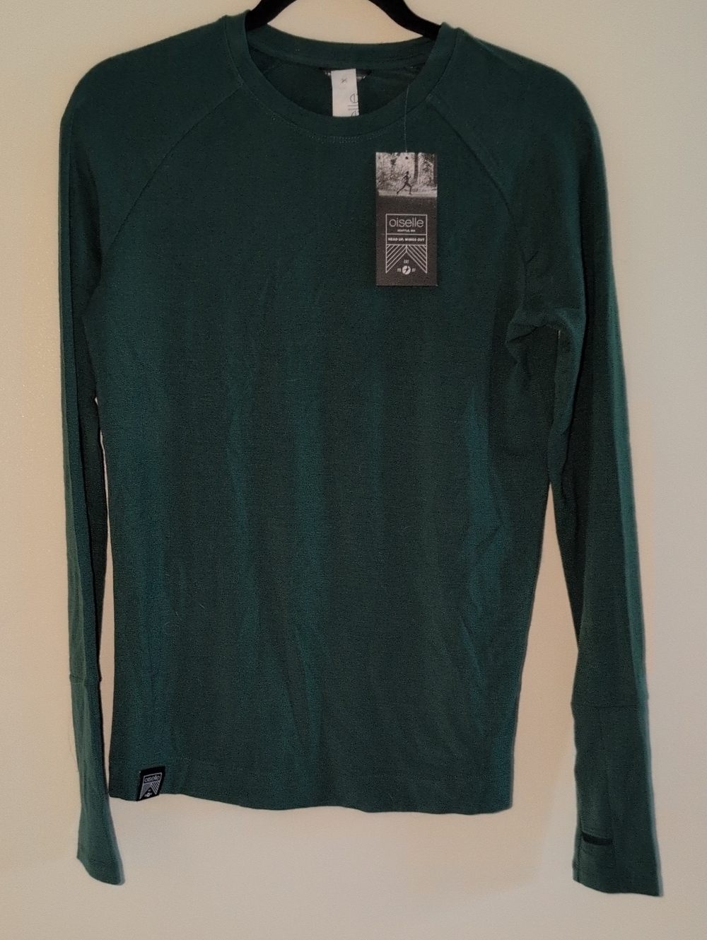 oiselle Women's Green Crewneck Pullover